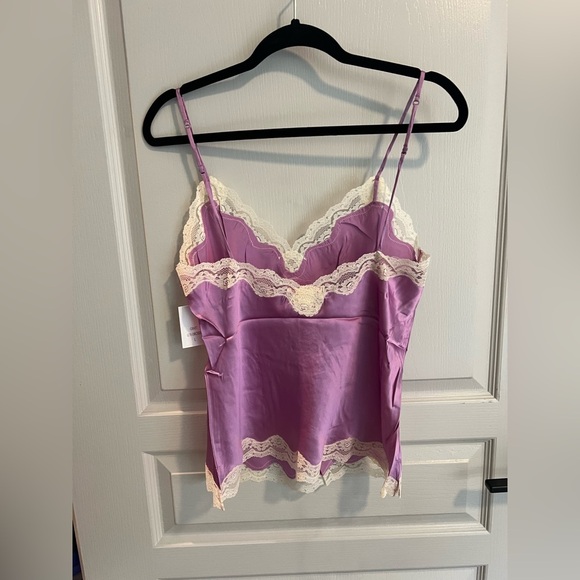 Gold Hawk Orchid Silk Lace Camisole Large - Picture 5 of 6